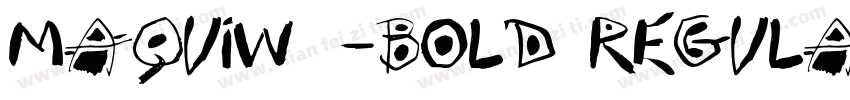 MaquiW05-Bold Regula字体转换
